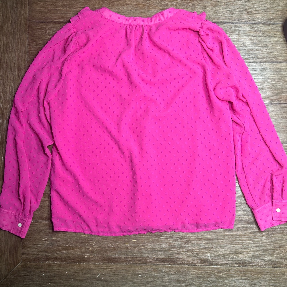 J Crew swiss dot overlay button up size small - Picture 7 of 11